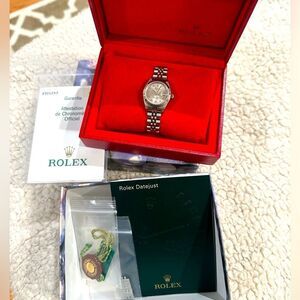 Rolex Datejust Stainless Steel 26mm Silver Roman Dial 79174 Womens
